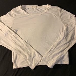 White Fitted Crop Top